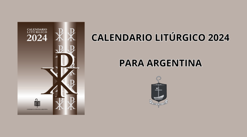 CALENDARIO LITÚRGICO 2024 – Arzobispado de Rosario