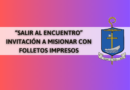 FOLLETOS IMPRESOS: INVITACIÓN A MISIONAR