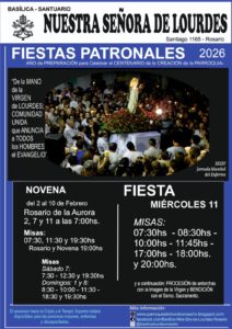 Fiestas Patronales 2026 en la Basílica de Nuestra Señora de Lourdes