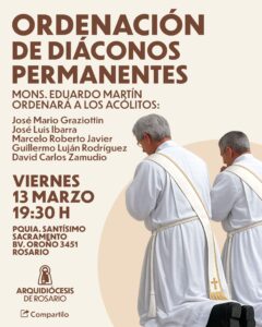 Ordenación de diáconos permanentes en la Arquidiócesis de Rosario